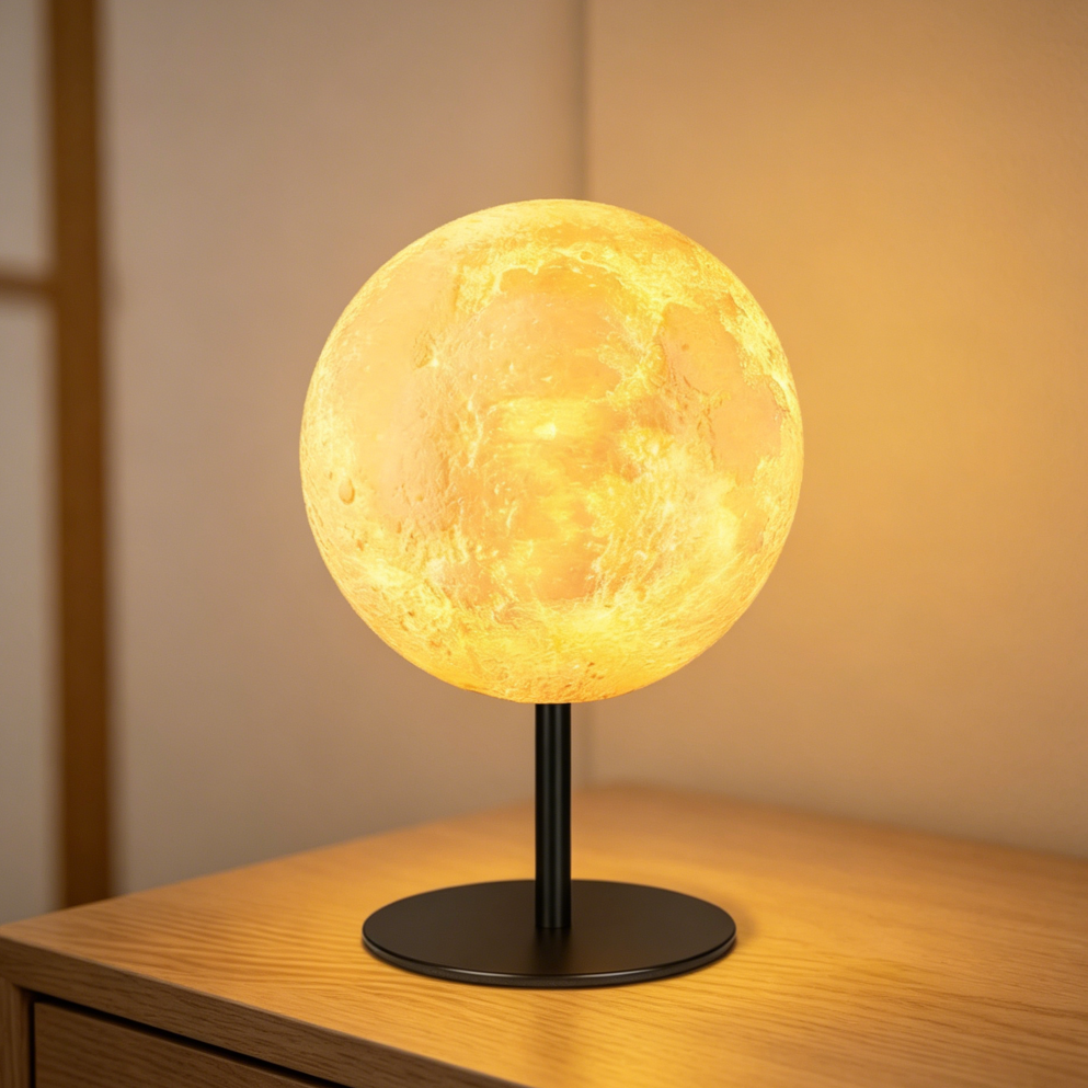 Small Dimmable Moon Table Lamp 30 Modes - Image 2