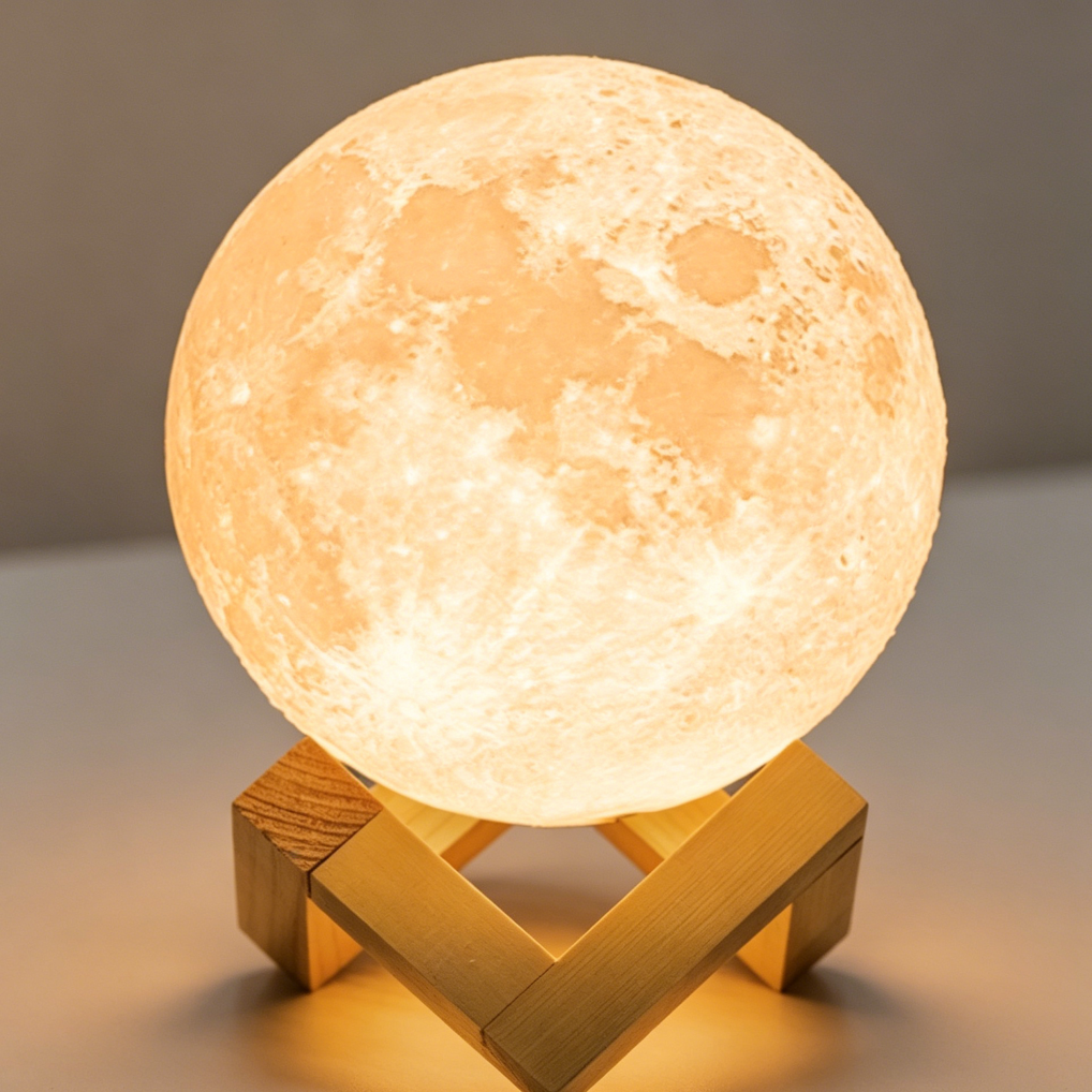 7.1" Large Moon Lamp 16 Colors 148 Modes Remote - Image 2
